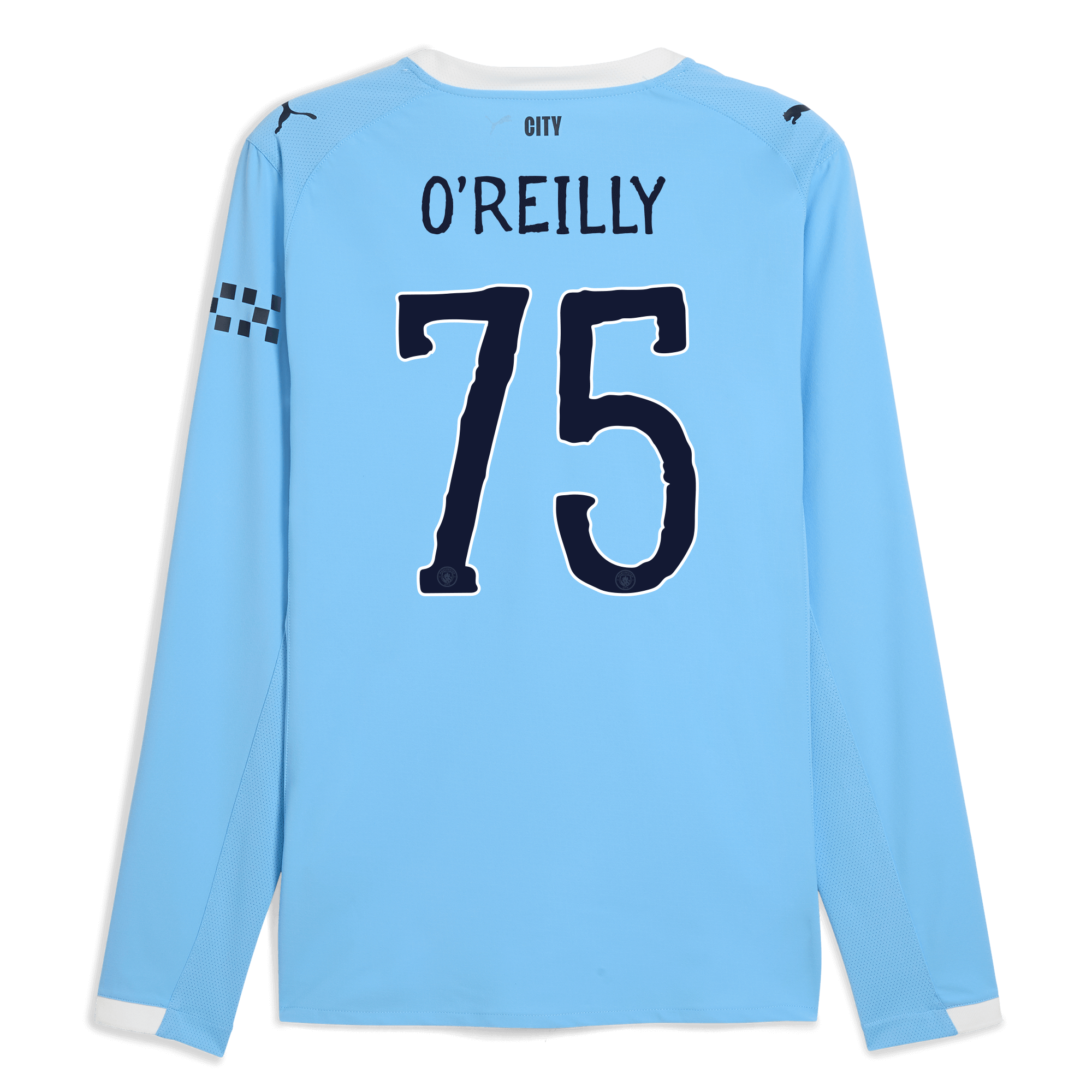 Manchester City manchester city kidsuper home authentic jersey 202526 long sleeve with oreilly 75 printing Shirts - Official Store