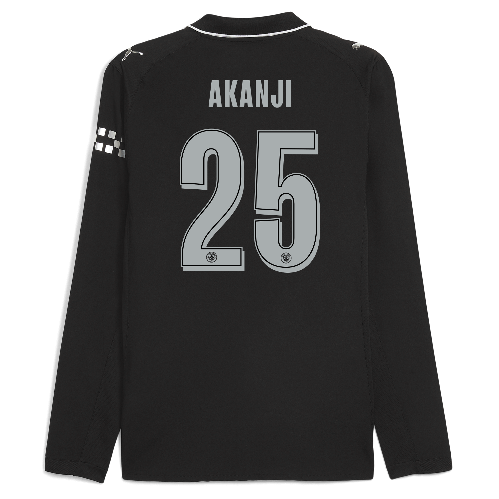 Manchester City manchester city man city away authentic jersey 202526 long sleeve with akanji 25 printing Shirts - Official Store