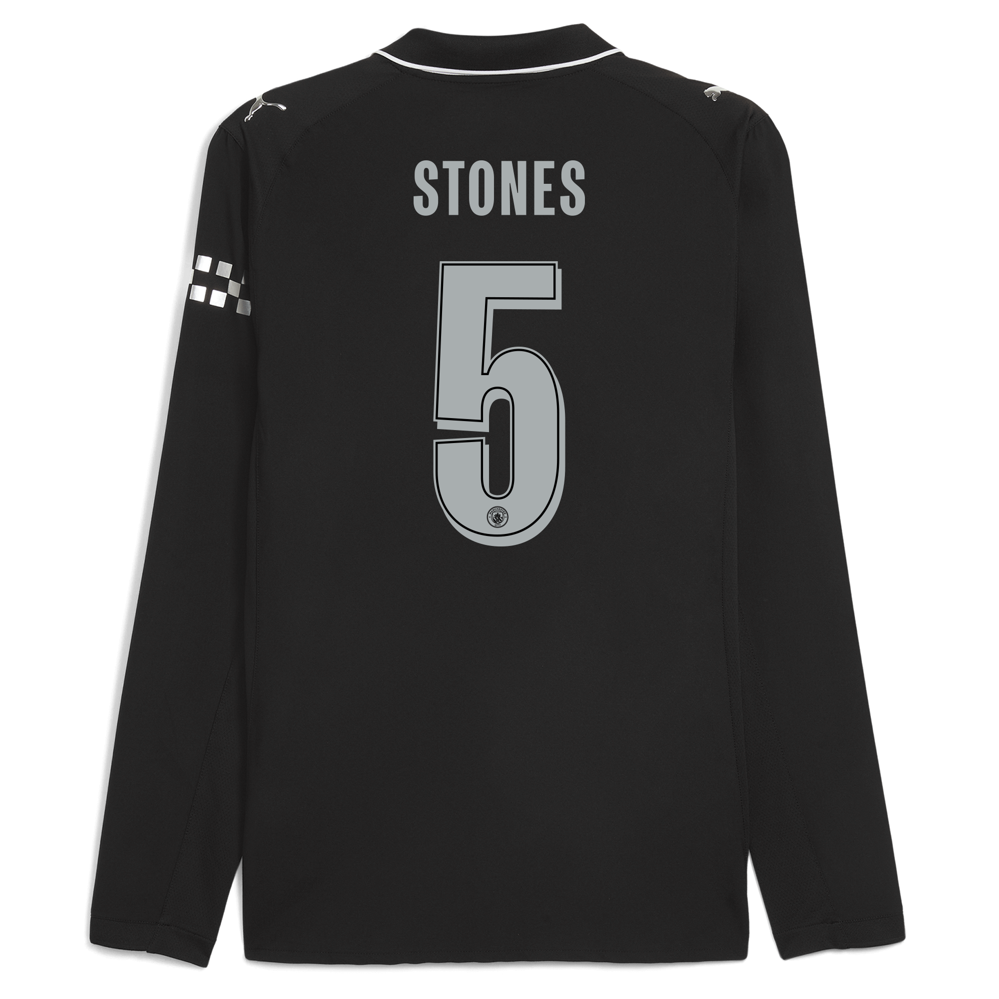 Manchester City manchester city man city away authentic jersey 202526 long sleeve with stones 5 printing Shirts - Official Store