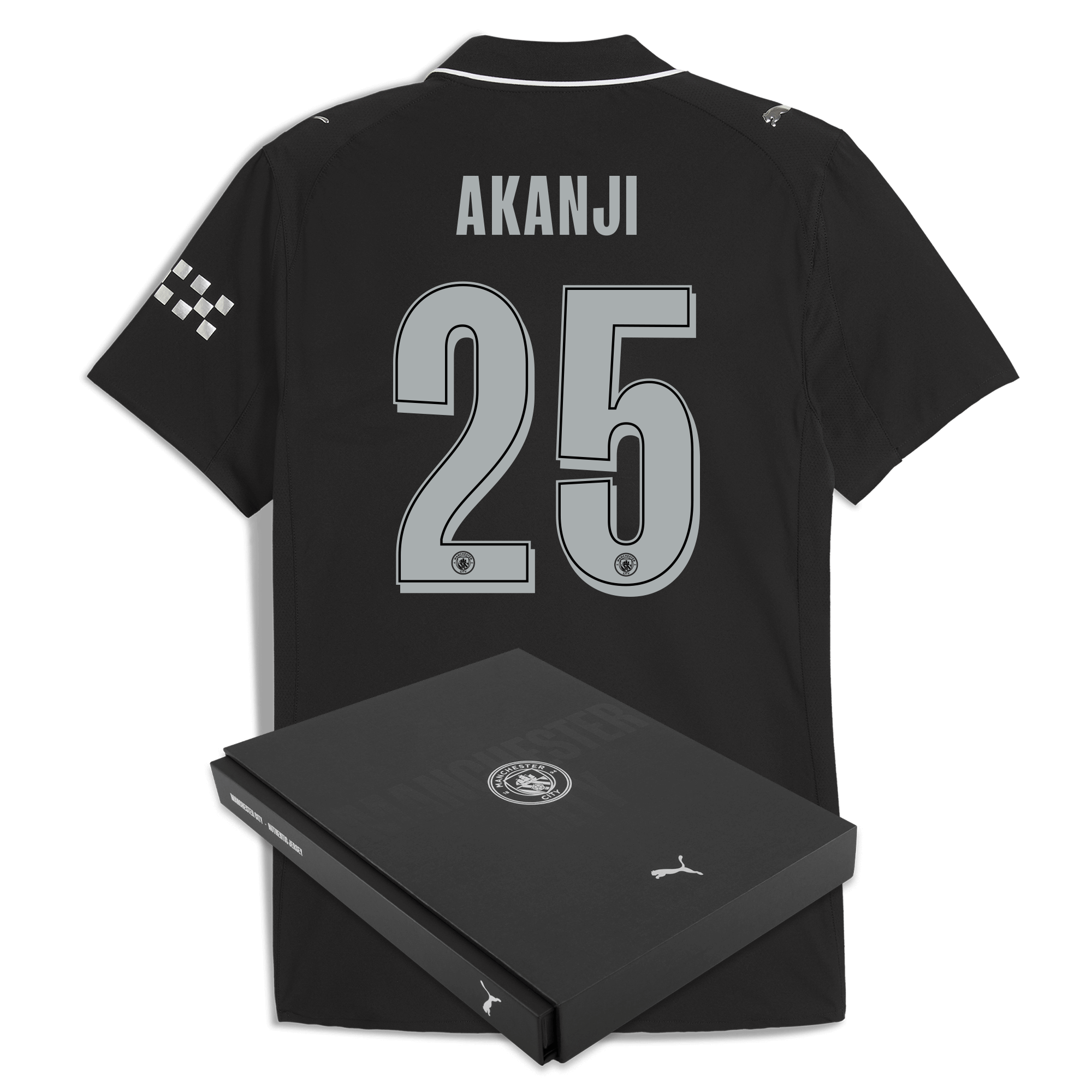 Manchester City manchester city man city away authentic jersey 202526 with akanji 25 printing in gift box Shirts - Official Store