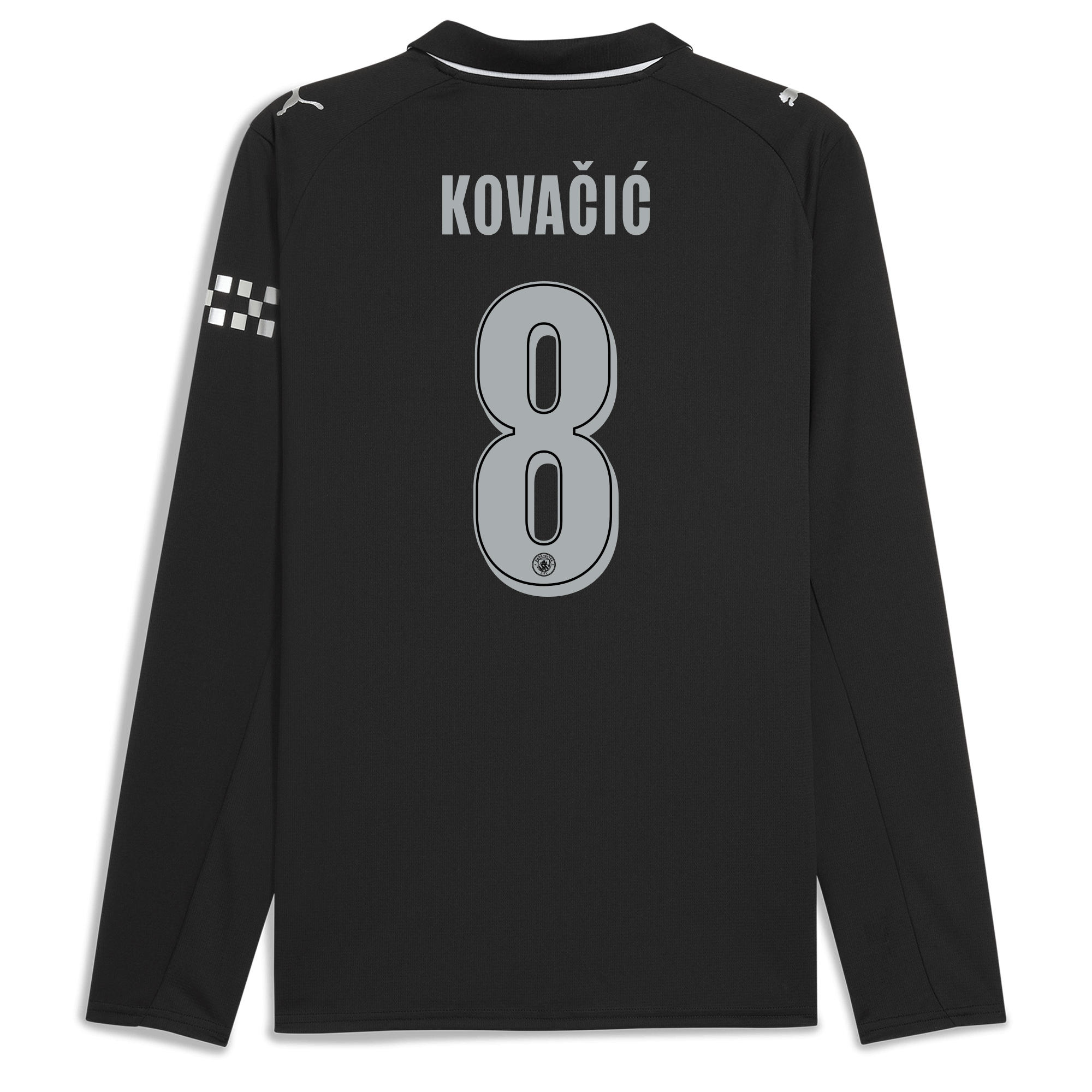 Manchester City manchester city man city away jersey 202526 long sleeve with kovaČiĆ 8 printing Shirts - Official Store