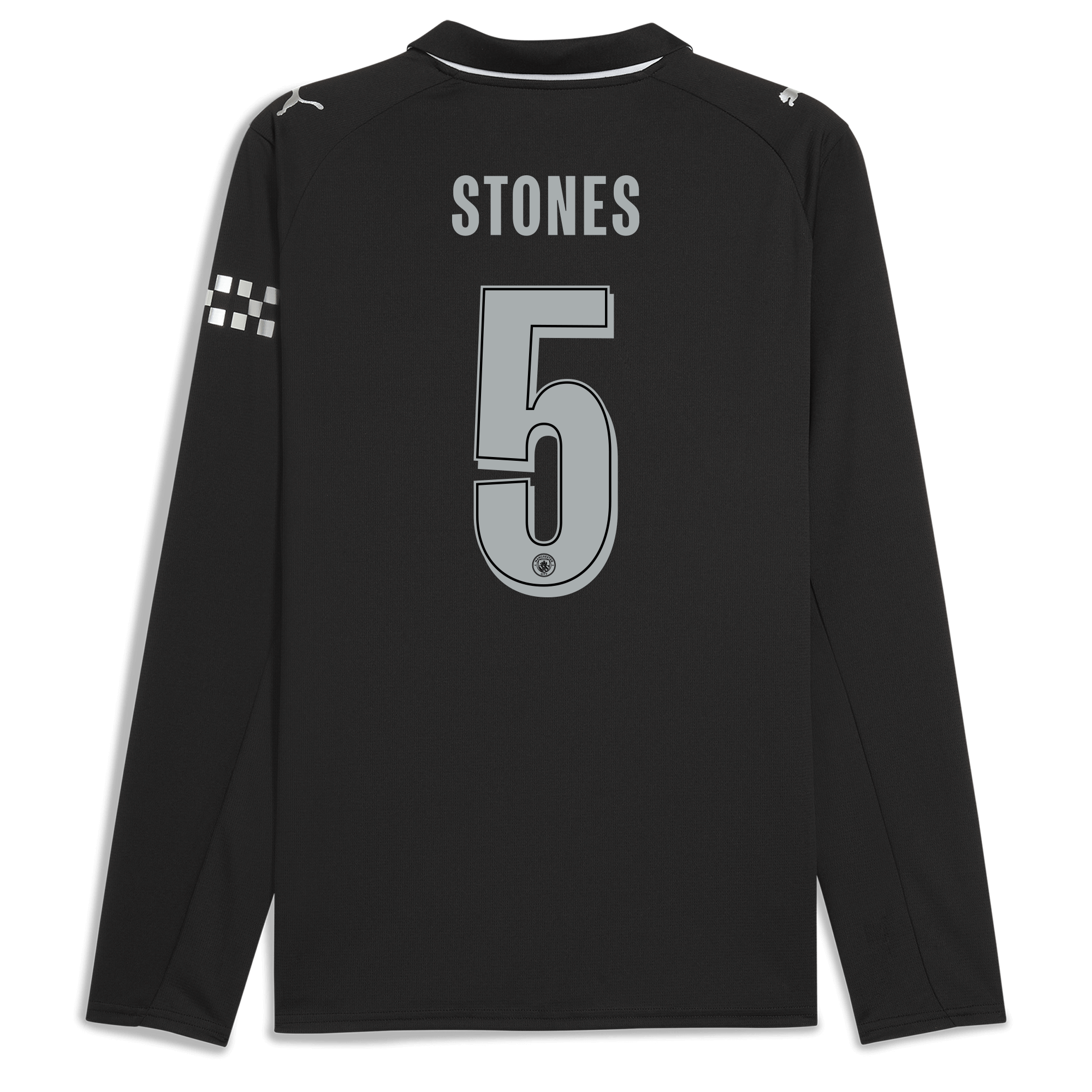 Manchester City manchester city man city away jersey 202526 long sleeve with stones 5 printing Shirts - Official Store
