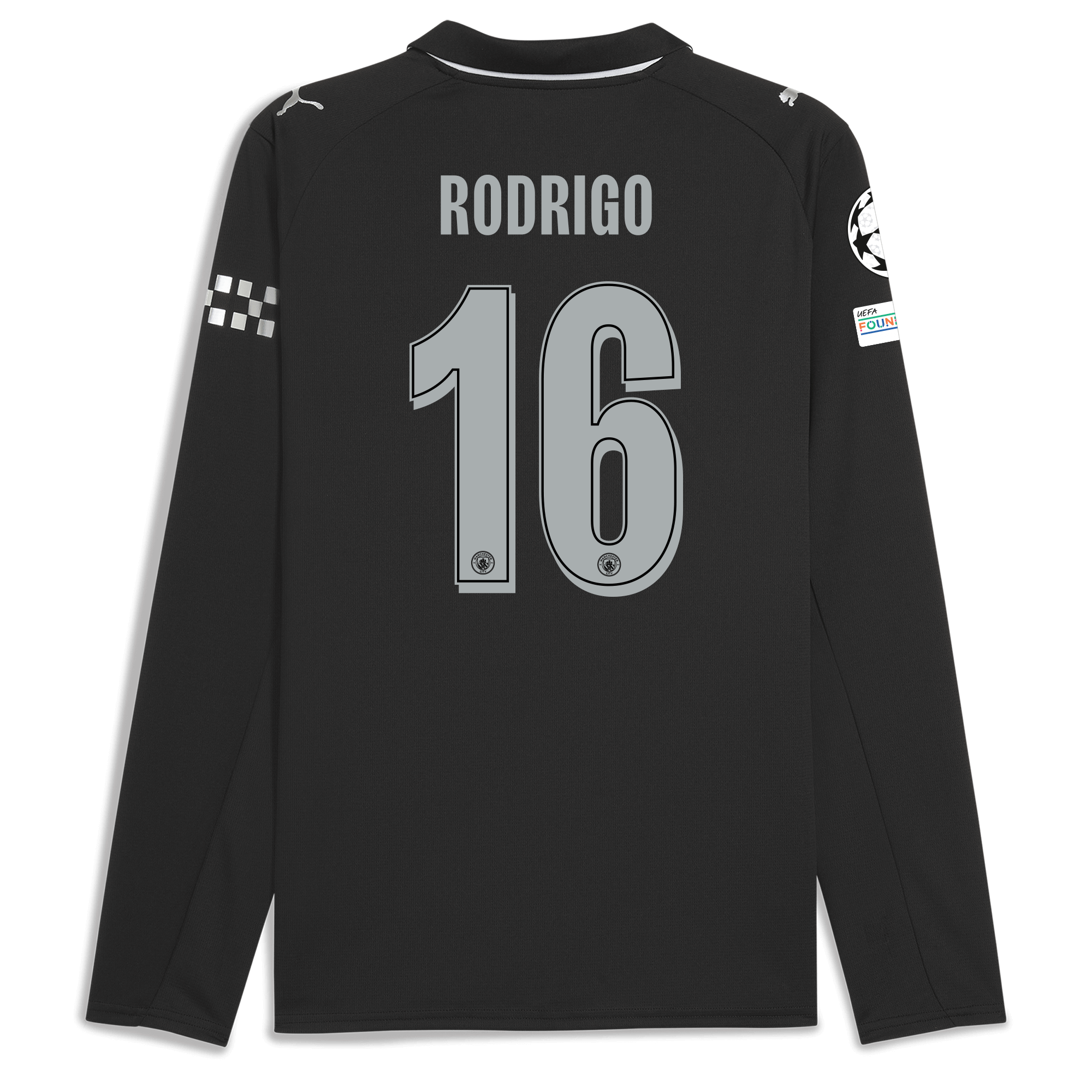 Manchester City manchester city man city champions league away jersey 202526 long sleeve with rodrigo 16 printing Shirts - Official Store Manchester City manchester city man city champions league away jersey 202526 long sleeve with rodrigo 16 printing Shirts - Official Store