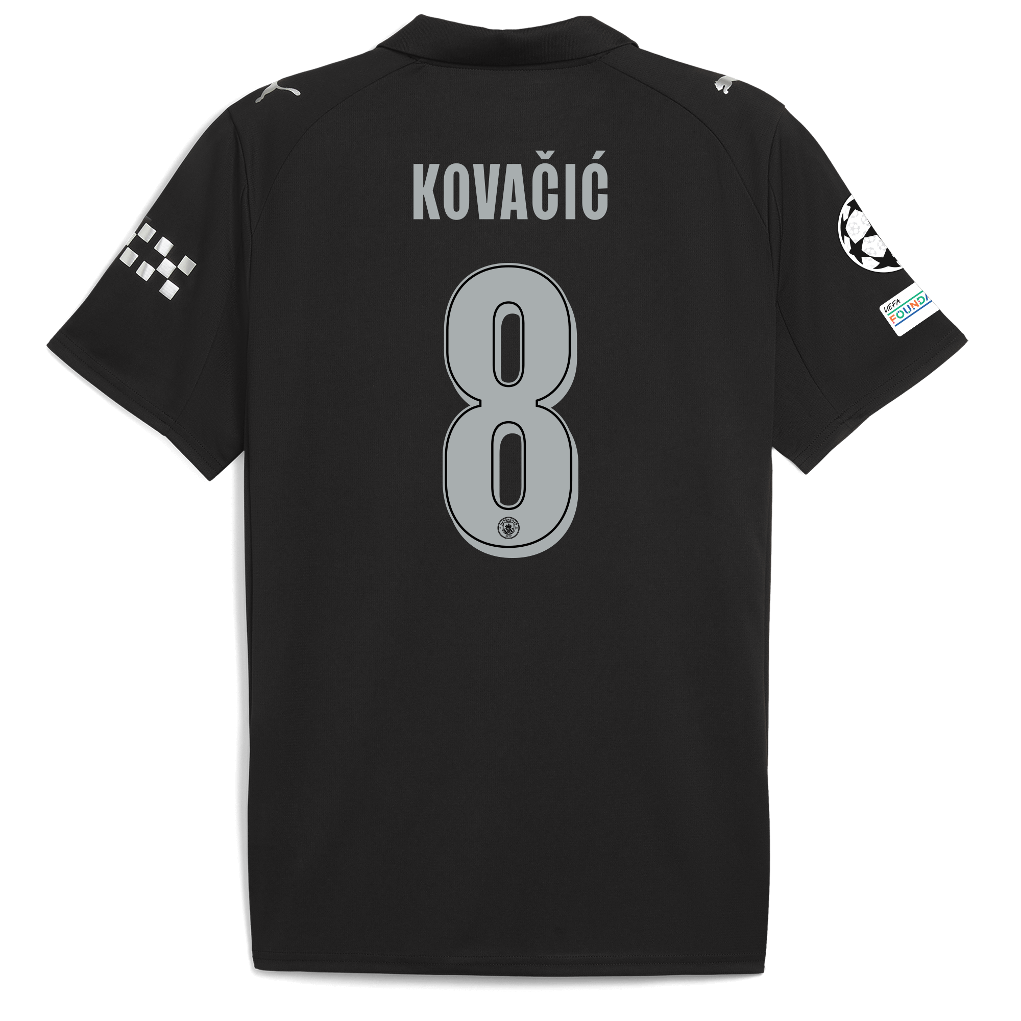 Manchester City manchester city man city champions league away jersey 202526 with kovaČiĆ 8 printing Shirts - Official Store