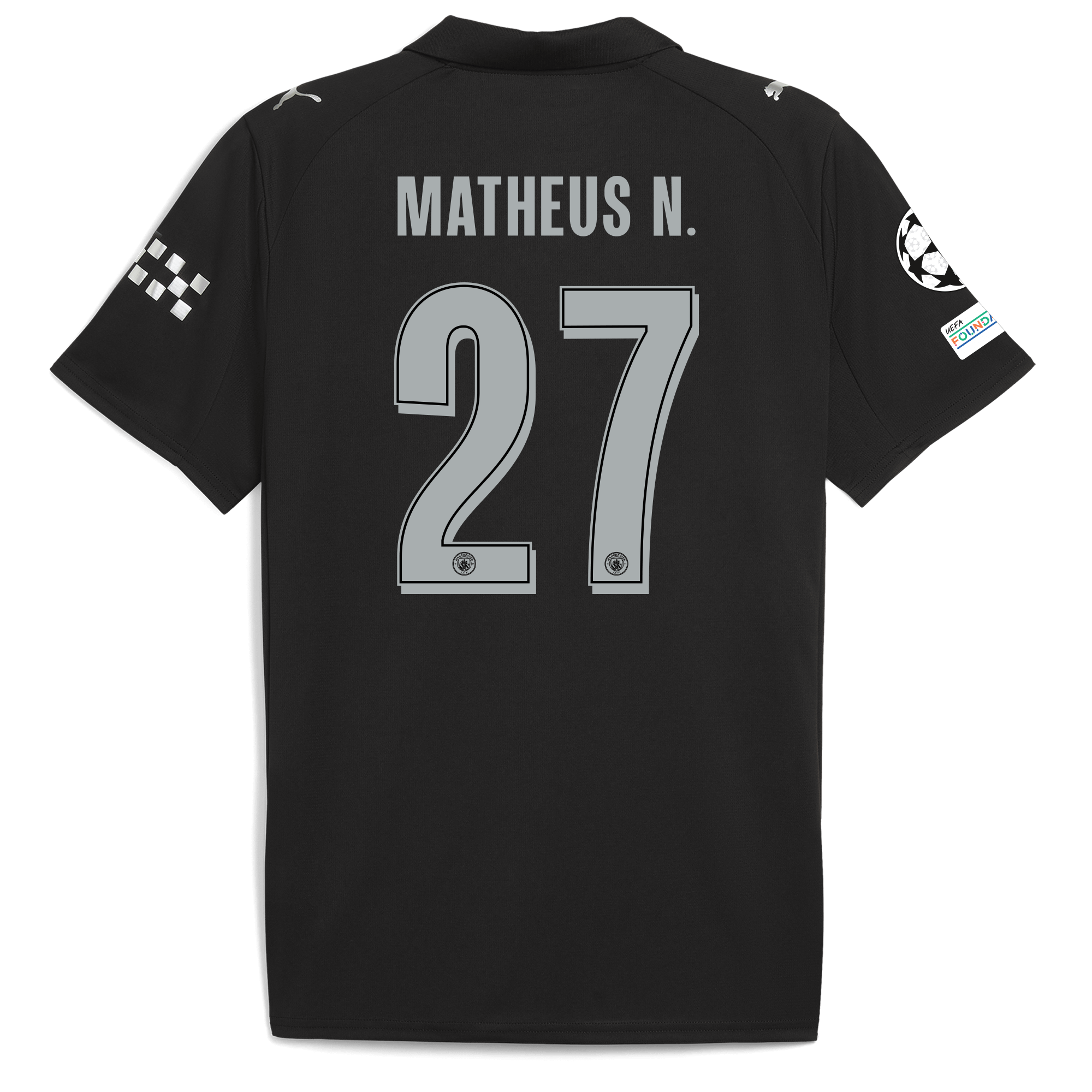 Manchester City manchester city man city champions league away jersey 202526 with matheus n. 27 printing Shirts - Official Store Manchester City manchester city man city champions league away jersey 202526 with matheus n. 27 printing Shirts - Official Store