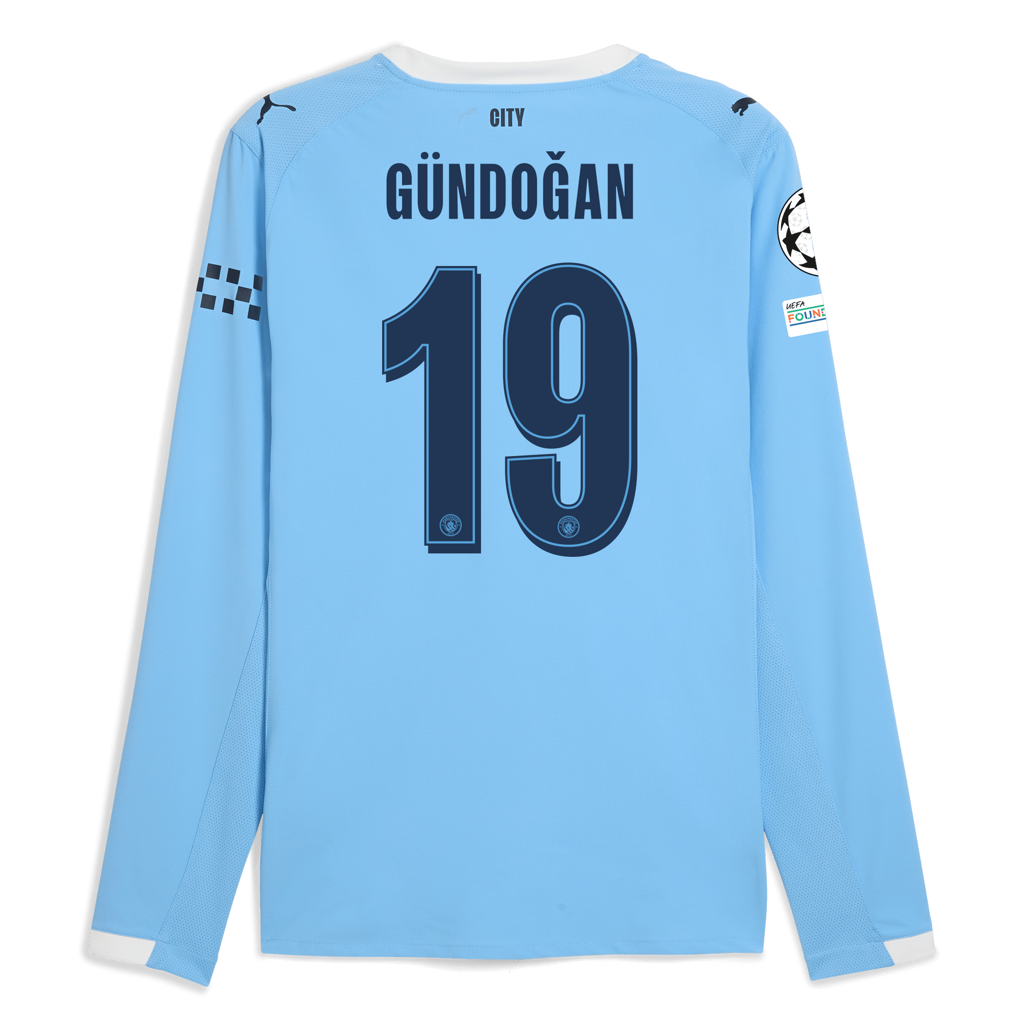 Manchester City manchester city man city champions league home authentic jersey 202526 long sleeve with gÜndoĞan 19 printing Shirts - Official Store Manchester City manchester city man city champions league home authentic jersey 202526 long sleeve with gÜndoĞan 19 printing Shirts - Official Store