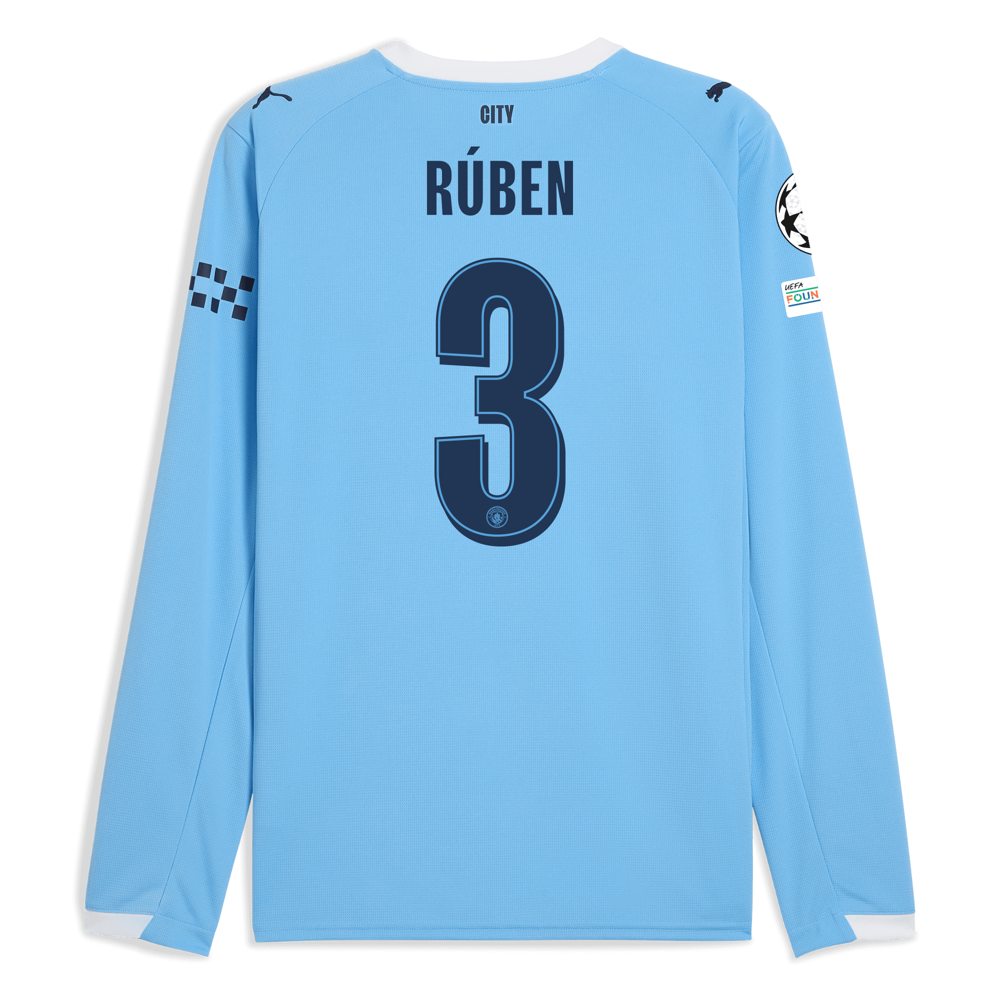 Manchester City manchester city man city champions league home jersey 202526 long sleeve with rÚben 3 printing Shirts - Official Store Manchester City manchester city man city champions league home jersey 202526 long sleeve with rÚben 3 printing Shirts - Official Store