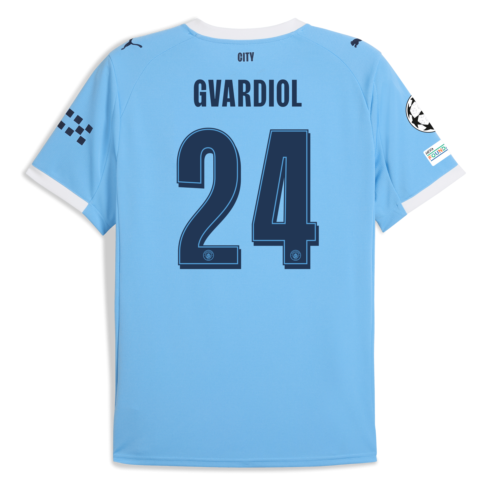 Manchester City manchester city man city champions league home jersey 202526 with gvardiol 24 printing Shirts - Official Store Manchester City manchester city man city champions league home jersey 202526 with gvardiol 24 printing Shirts - Official Store