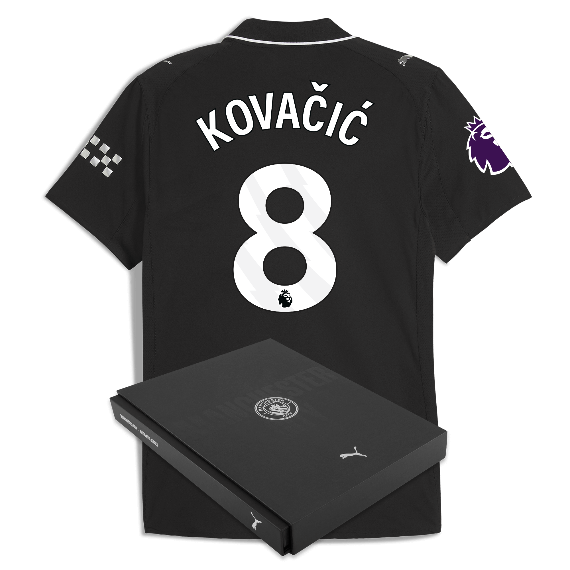 Manchester City manchester city premier league away authentic jersey 202526 with kovaČiĆ 8 printing in gift box Shirts - Official Store