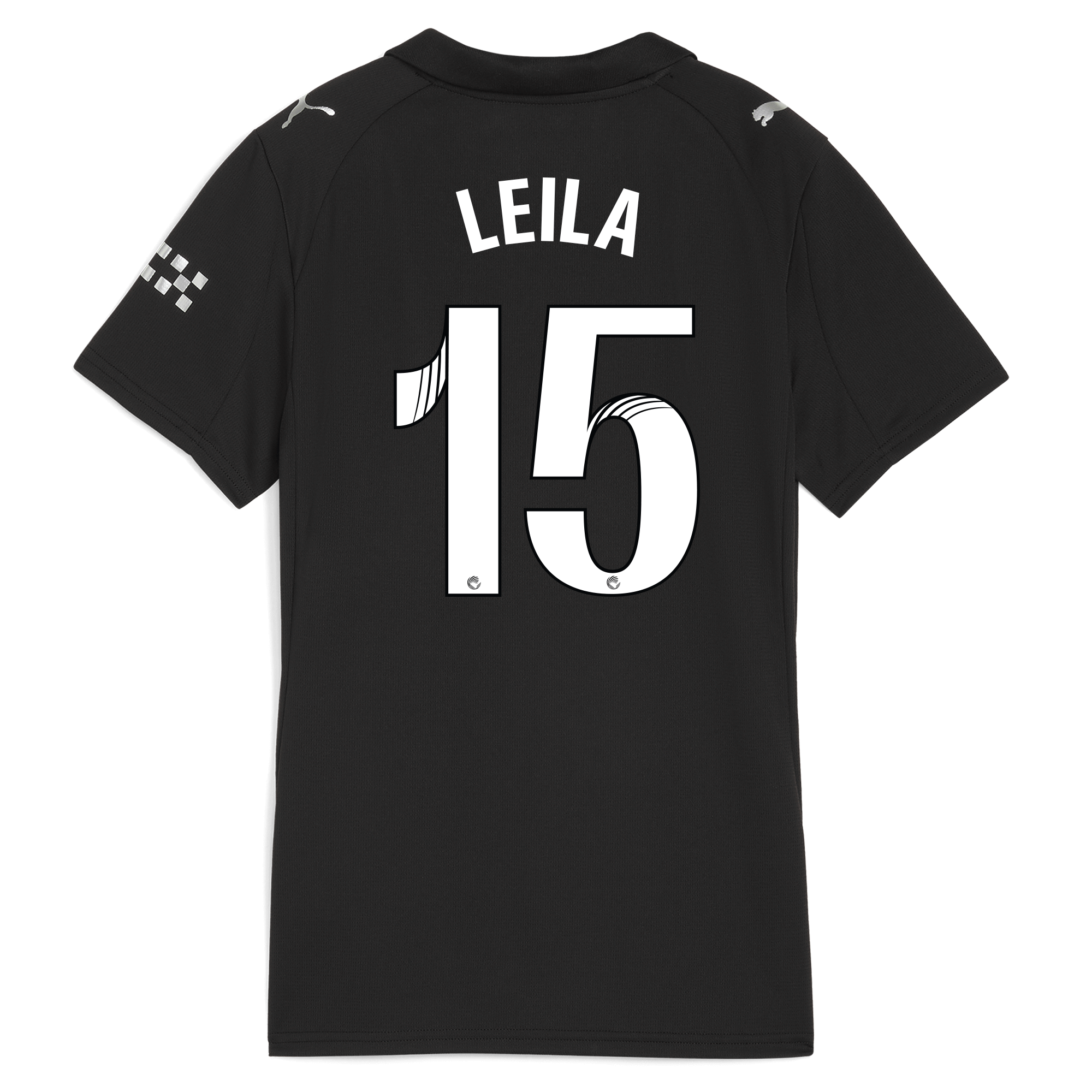Manchester City womens manchester city away jersey 202526 with leila 15 printing Shirts - Official Store