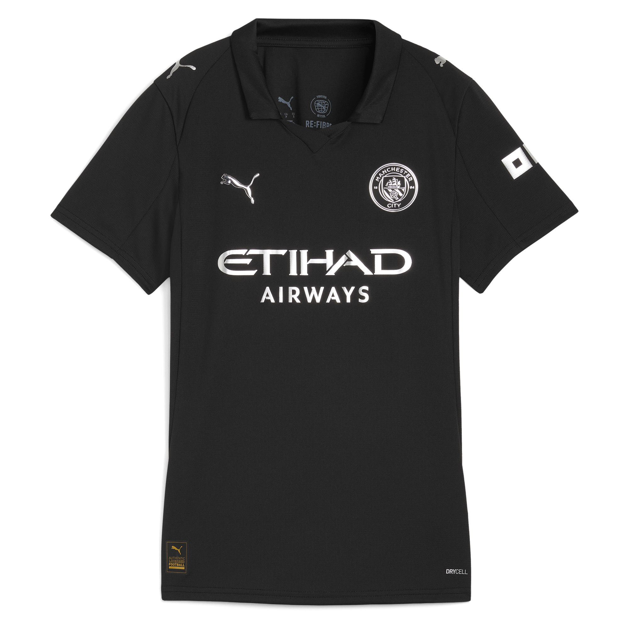 Manchester City womens manchester city away jersey black 202526 with custom printing Shirts - Official Store