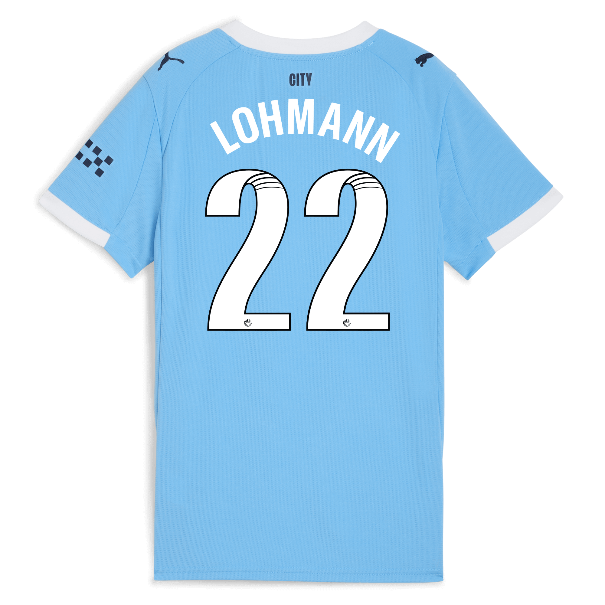 Manchester City womens manchester city home jersey 202526 with lohmann 22 printing Shirts - Official Store